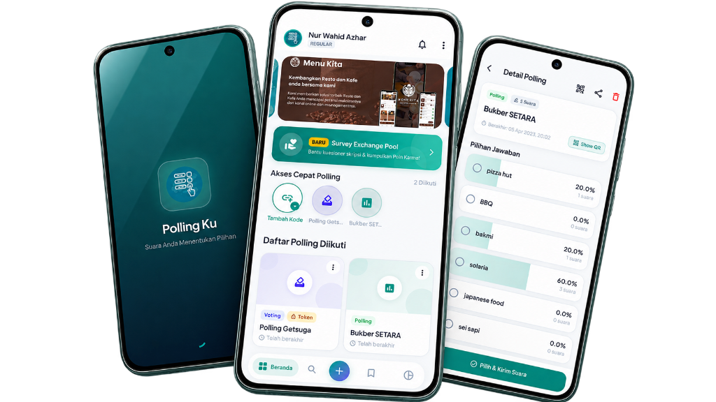 Polling Ku App Mockup